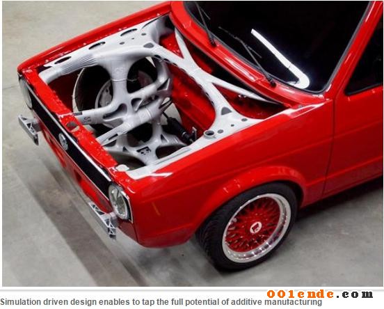 輕量化，黑科技，前瞻技術(shù)，工業(yè)3D打印汽車制造,增材制造汽車應(yīng)用,零部件功能集成
